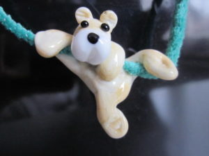 Lampwork bead - Hanging in there